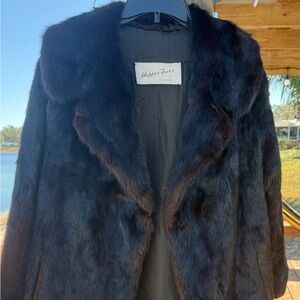 Elegant Black Mink Teddy Jacket